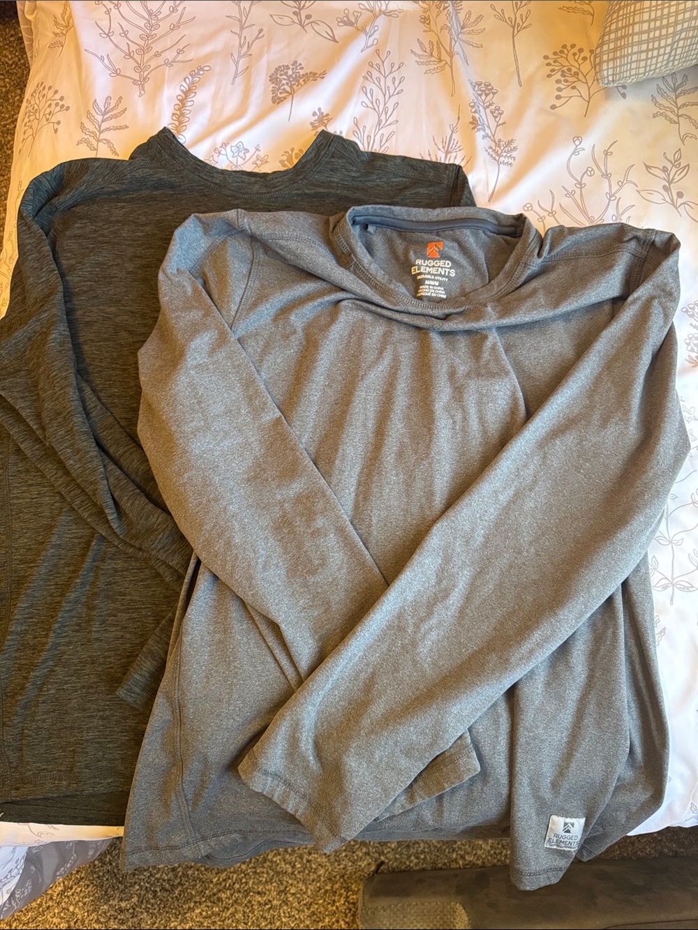 Rugged Elements Men's Long-Sleeve Crew Tee - Gray
